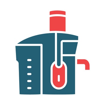 Juicer Vector Glyph Two Color Icon For Personal And Commercial Use.