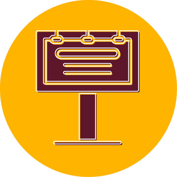 Billboard Vector Icon