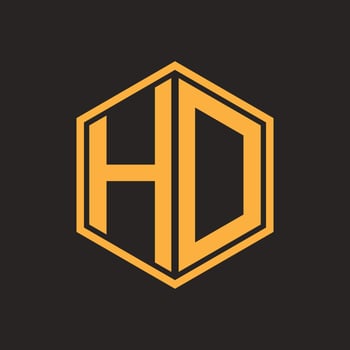 HD letter logo,symbol technology vector design