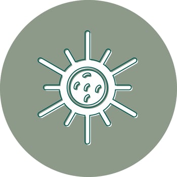 golenkinia radiata Vector Icon