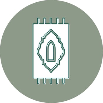 Prayer Rug Vector Icon