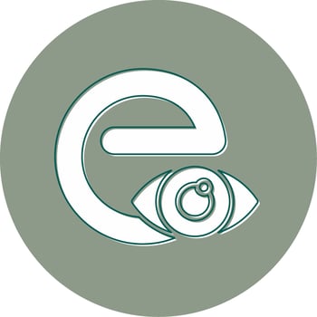 Small E Vector Icon