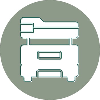 Multifunction Printer Vector Icon