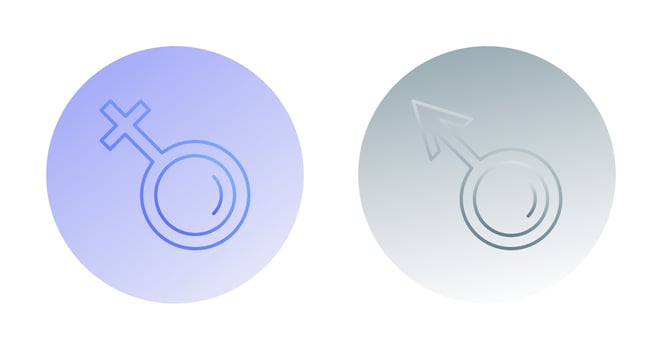 Female and Male Icon vector