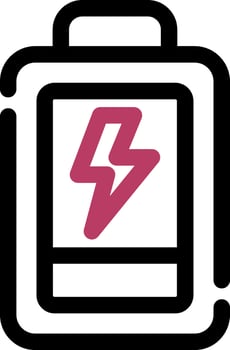 Low Battery Creative Icon Design vector