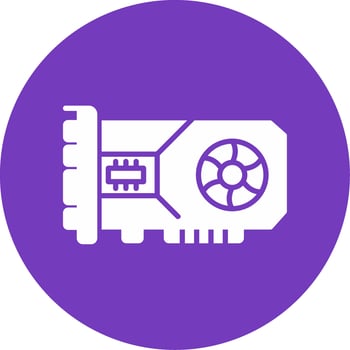 Graphic Card Vector Icon