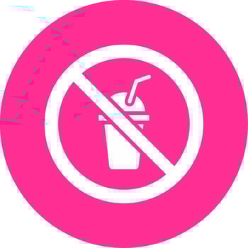 No Beverage Vector Icon
