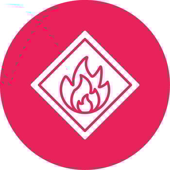 Flammable Vector Icon