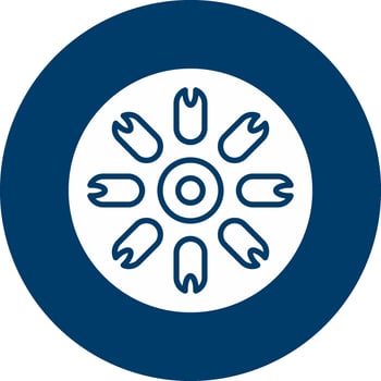Centric Diatom Vector Icon