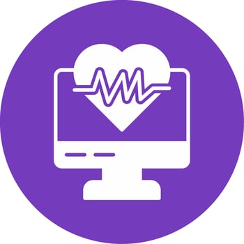 ECG Monitor Vector Icon