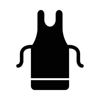 Apron Vector Glyph Icon For Personal And Commercial Use.