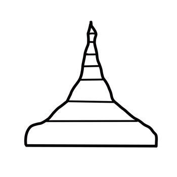 Jedi Hand drawn organic line doodle png