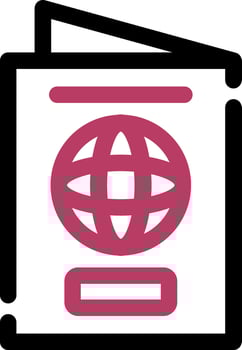 Passport Creative Icon Design vector