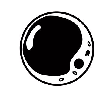 fat cell biology Hand drawn organic line doodle png