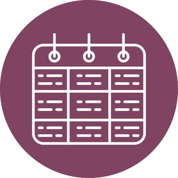 Timetable Vector Icon