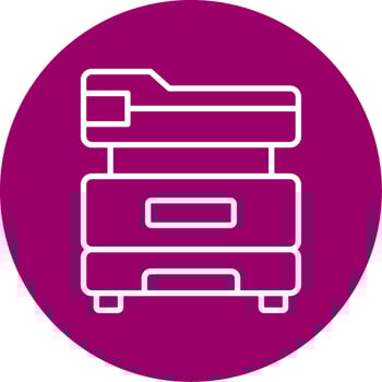 Multifunction Printer Vector Icon