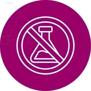 No Chemical Vector Icon