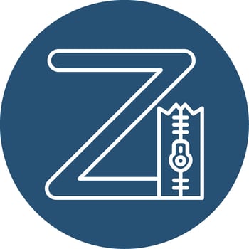 Small Z Vector Icon