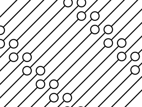 Circle and Lines Motifs Pattern, can use for Background, Fashion, Fabric, Textile, Wallpaper, Cover, Tile, Carpet Pattern, Wrapping and or for Graphic Design Element. Vector Illustration
