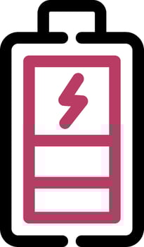 Charging Battery Creative Icon Design vector