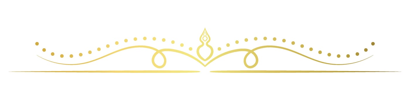 vintage lines decorative elements Golden flower border collection vector