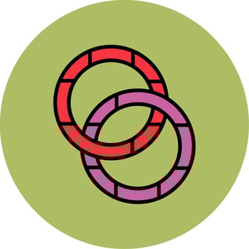 Hair Tie Vector Icon