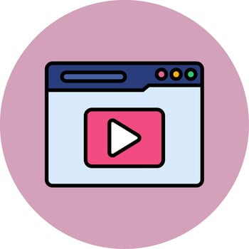 Video Streaming Vector Icon