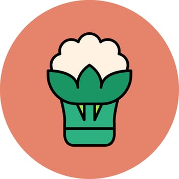 Cauliflower Vector Icon