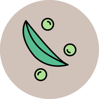 Green Peas Vector Icon