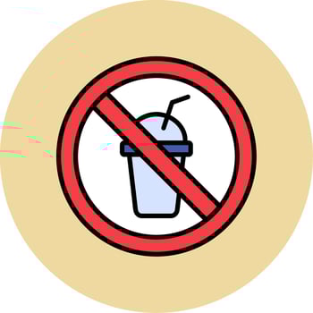 No Beverage Vector Icon