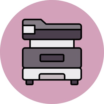 Multifunction Printer Vector Icon