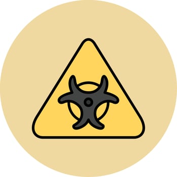 Biological Hazard Vector Icon