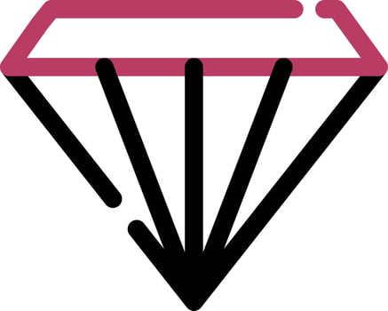 Diamond Creative Icon Design vector