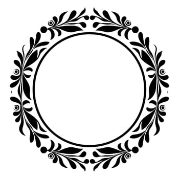 Vintage Decorative Ornamental Circle frame vector, Round vector ornamental Frame