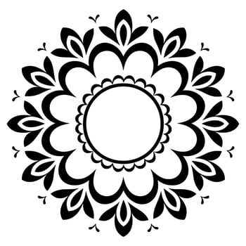 Vintage Decorative Ornamental Circle frame vector, Round vector ornamental Frame