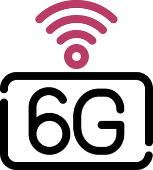 6G Network Creative Icon Design vector