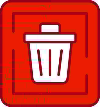 Trash Sign Vector Icon