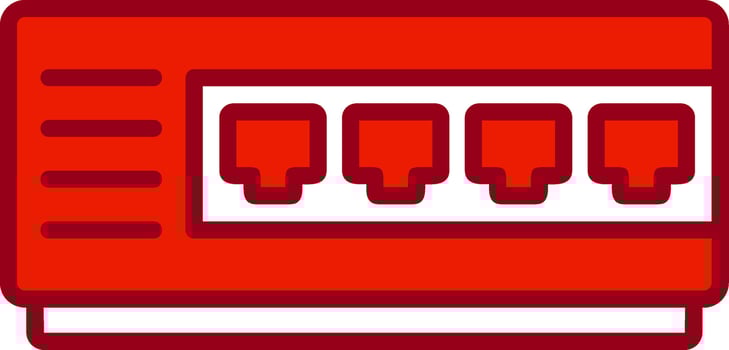 Network Hub Vector Icon
