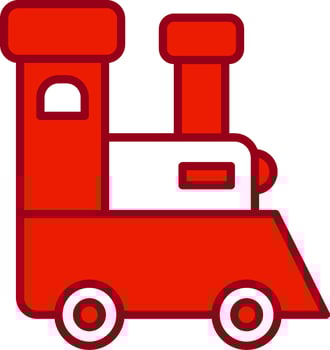 Toy Train Vector Icon