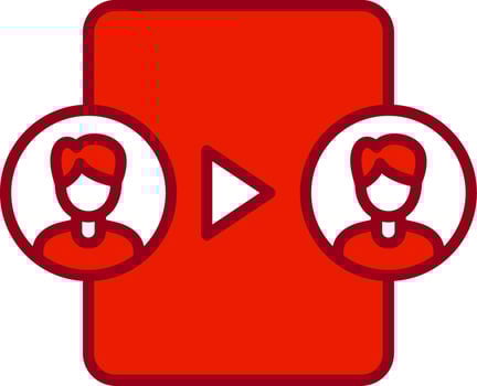 Video Sharing Vector Icon