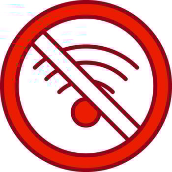 No Wifi Vector Icon