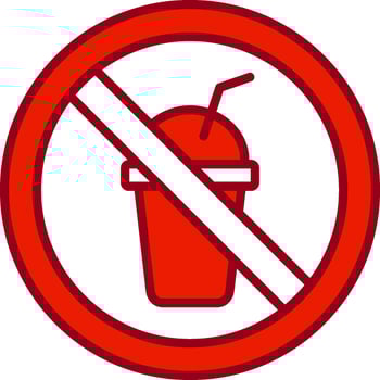 No Beverage Vector Icon