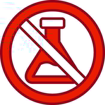 No Chemical Vector Icon