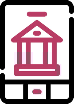 Agent Banking Creative Icon Design vector