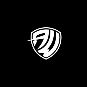 AW Initial Letter in Modern concept Monogram Shield Logo vector