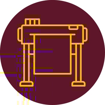 Plotter Vector Icon