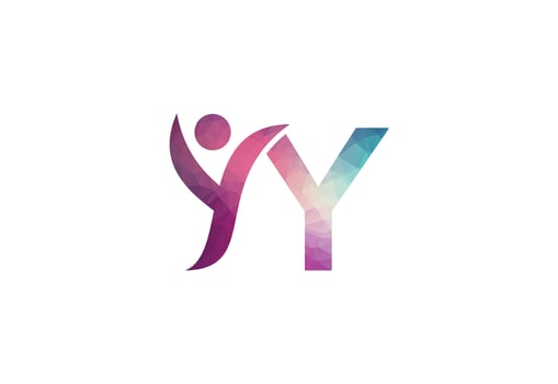 Abstract Initial Letter Y Connecting People Logo. vector