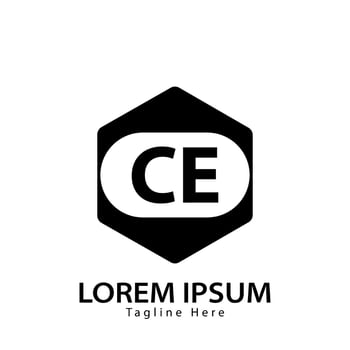 letter CE logo. C E. CE logo design vector illustration for creative company, business, industry. Pro vector