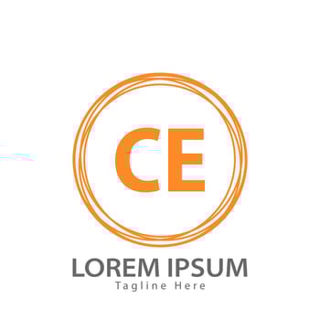 letter CE logo. C E. CE logo design vector illustration for creative company, business, industry. Pro vector