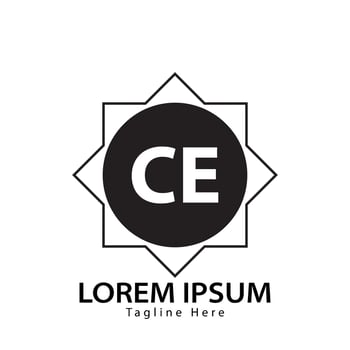 letter CE logo. C E. CE logo design vector illustration for creative company, business, industry. Pro vector